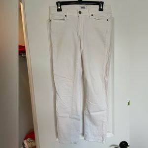 Paige denim white skinny jeans